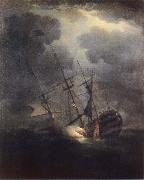 The Loss of H.M.S. Victory in a gale on 4 October 1744 Monamy, Peter